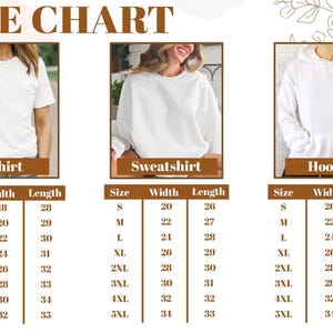 the size chart for a women's t - shirt
