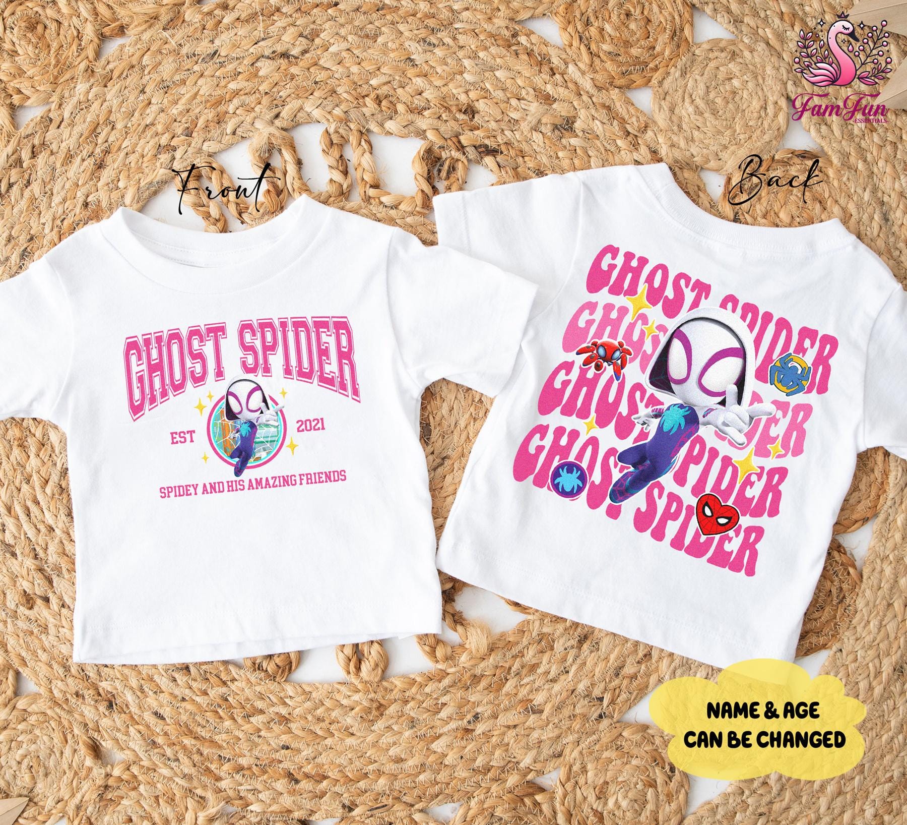 Two-sided Ghost Spider Shirt, Spidey and His Amazing Friends Shirt, Kids Spiderman Shirt, Super Heroes Shirt, Disneyland Kids Shirt