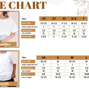 a women's size chart for a t - shirt