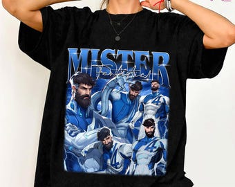 Camiseta del videojuego Mr. Fantastic Rivals, camiseta de los Cuatro Fantásticos, camiseta de Reed Richards de los Cuatro Fantásticos, camiseta vintage de los Cuatro Fantásticos