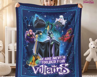 Maleficent Villain Fleece Blanket | Maleficent Sleeping Beauty Blanket Maleficent Magic Kingdom Throw Blanket for Couch Sofa Christmas Gift