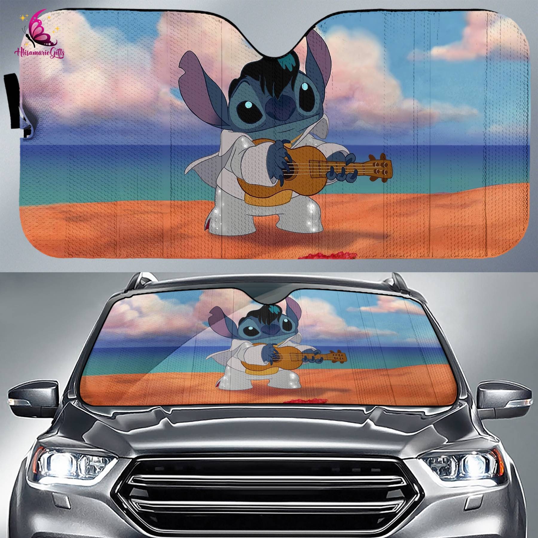 Stitch windshield sun shade discount