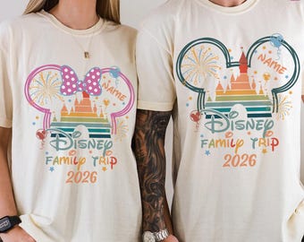 Personalized Family Trip 2026 Shirt, Disneyworld Family Trip Shirt, Disneytrip Matching Couple Shirts, Family Holiday Shirt