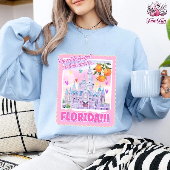 I Need to Forget So Take Me to Florida Shirt, Magical Castle Disneyland Florida Shirt, Florida!! Shirt, Magical Theme Park Shirt