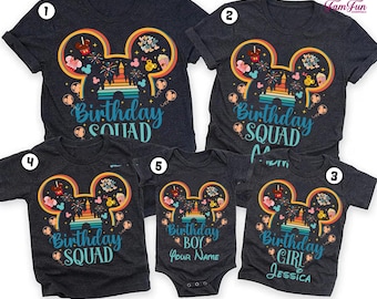 Mickey Minnie Birthday Shirt, Comfort Colors Disneyland Birthday Squad Shirt, Birthday Girl Shirt, Disneyland Birthday, Mickey Birthday Tee