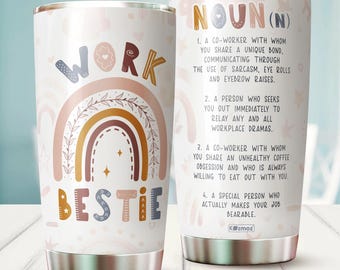 Work Bestie Tumbler Coffee Cup, Work Best Friend Gift, Coworker Mug, Work Bestie Coffee Mug, Gift for Work Bestie