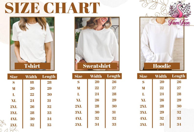 the size chart for a women's t - shirt