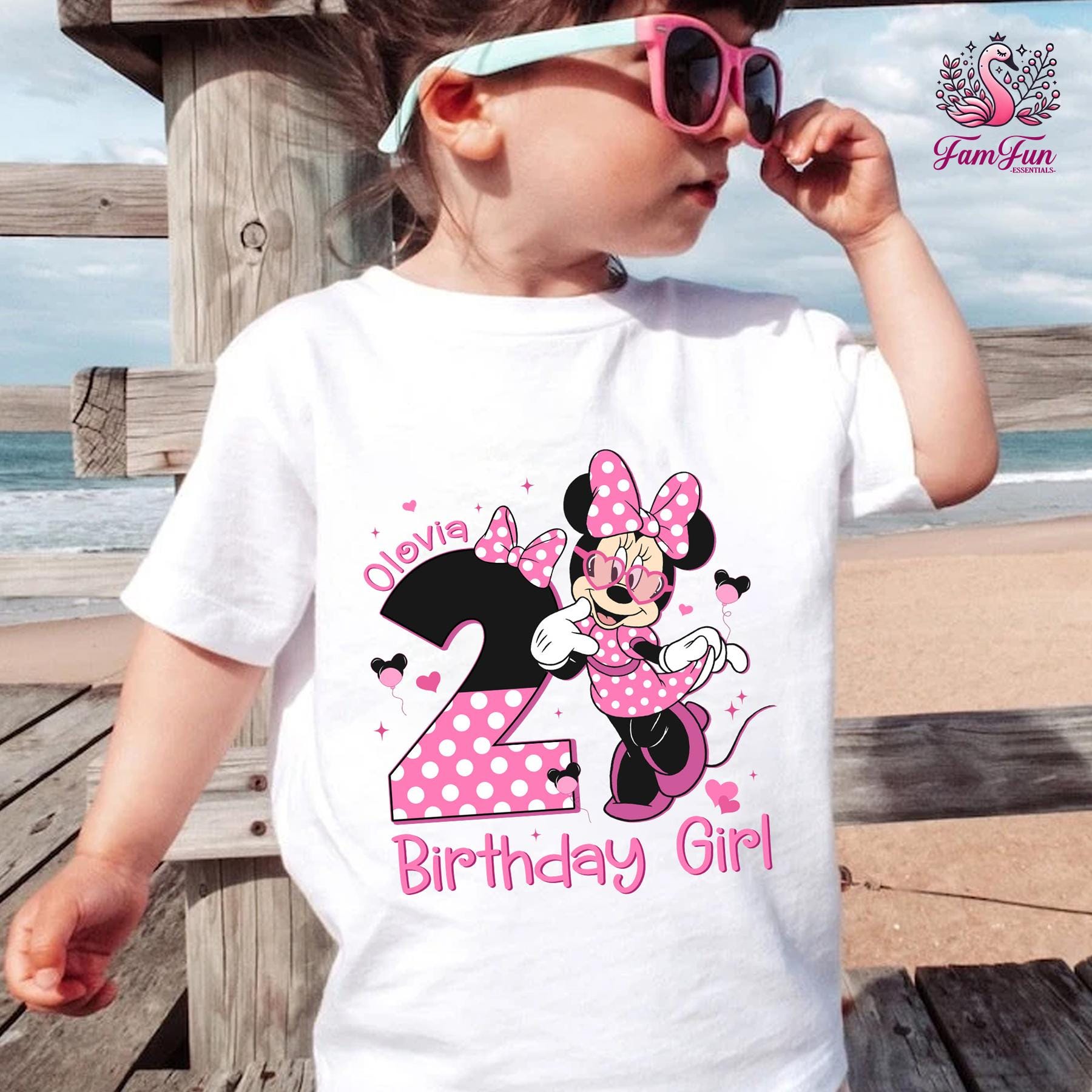 Custom Minnie Mouse Birthday Girl Shirt, Minnie Birthday T-shirt, Disneyland Birthday Party, Family Birthday Shirt, Kids Birthday Tee