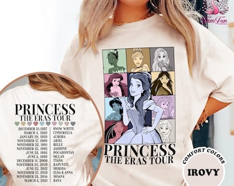 Princess The Eras Tour Comfort Colors Shirt | Belle Princess Eras Tour Shirt | Beauty and The Beast Shirt | Disneyland Princess Shirt