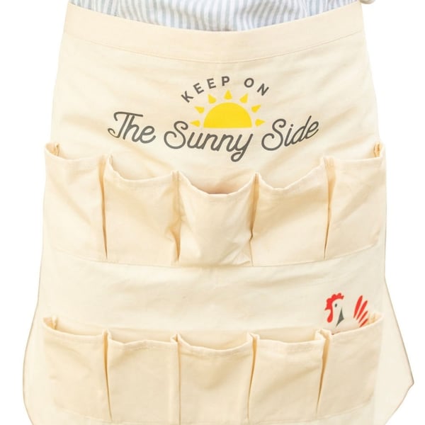 Egg Collecting Apron 10 Deep Pockets Holds 20 Chicken Hen Duck Eggs and small items egg gathering apron