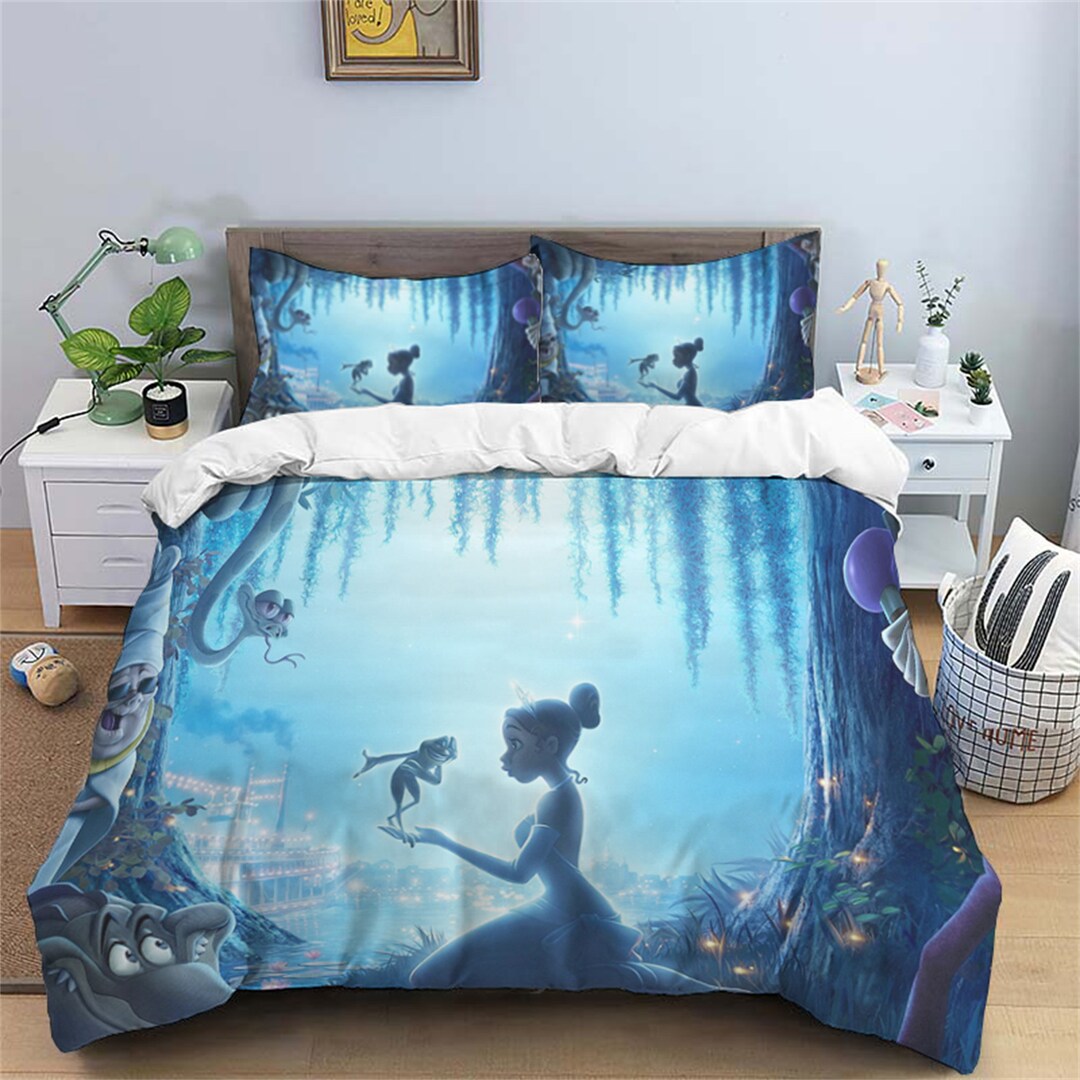 The Princess and the Frog Bedding Three Piece Quilt Cover Etsy