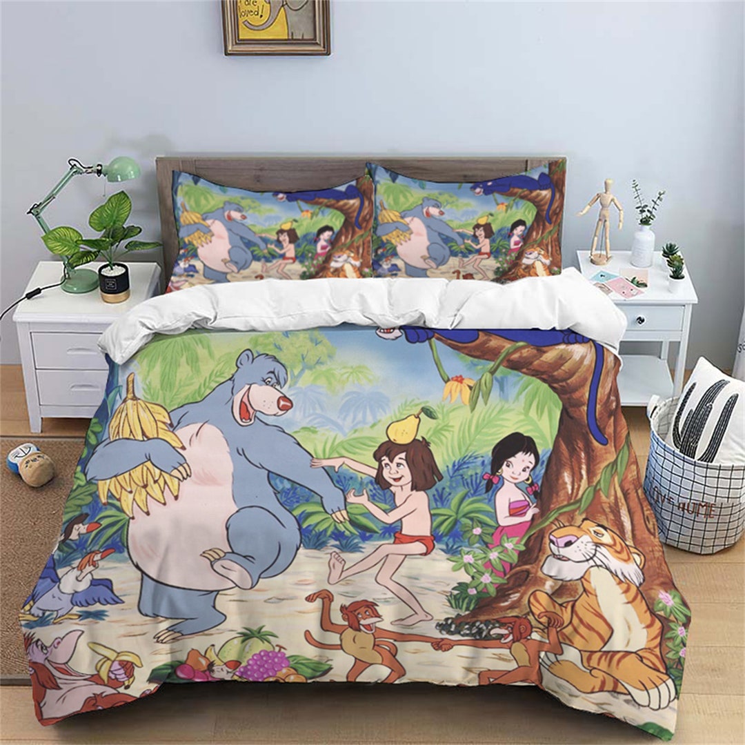 The Jungle Book Bedding Three Piece Quilt Cover Comfortable Etsy