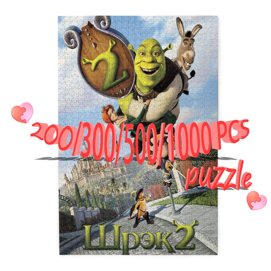 Shrek Jigsaw Puzzle 2001000 Pieces Classic Custom Puzzle Etsy