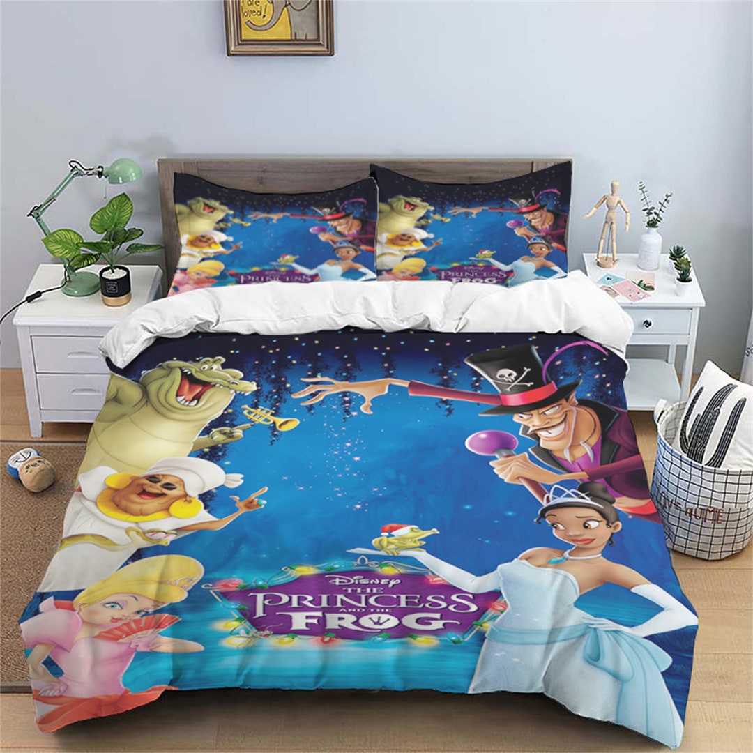 The Princess and the Frog Bedding Three Piece Quilt Cover Etsy