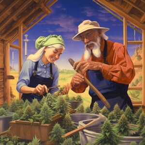 Harvest Time Man & Woman