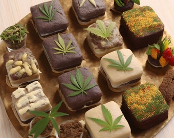 Surtido de golosinas comestibles