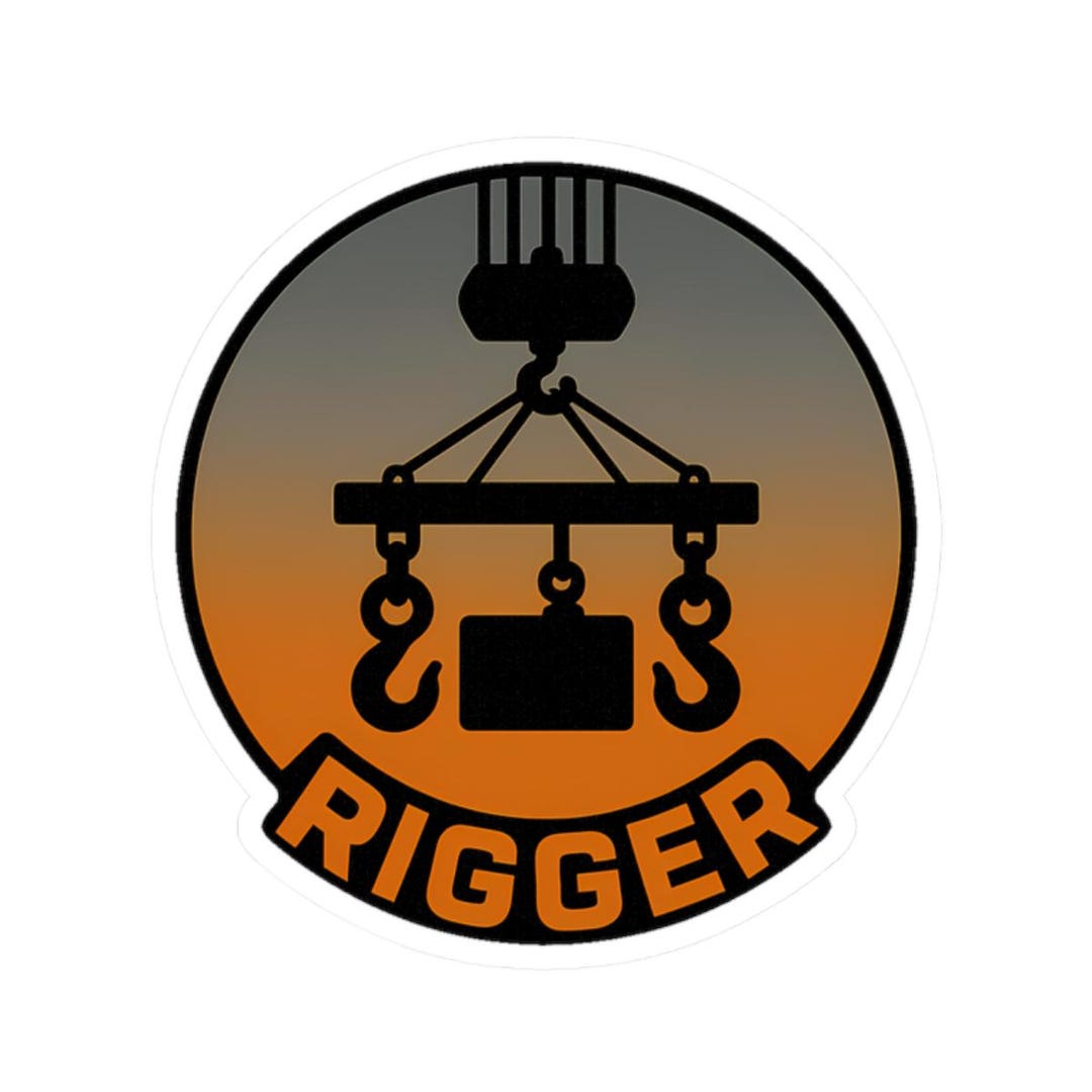 Sticker for Riggers, Crane Crew and Construction Workers - Gradient ...