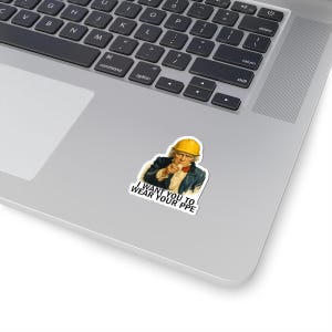 Humorous Osha Sticker Funny Hard Hat Sticker for Blue Collar Workers, Construction Crew ...