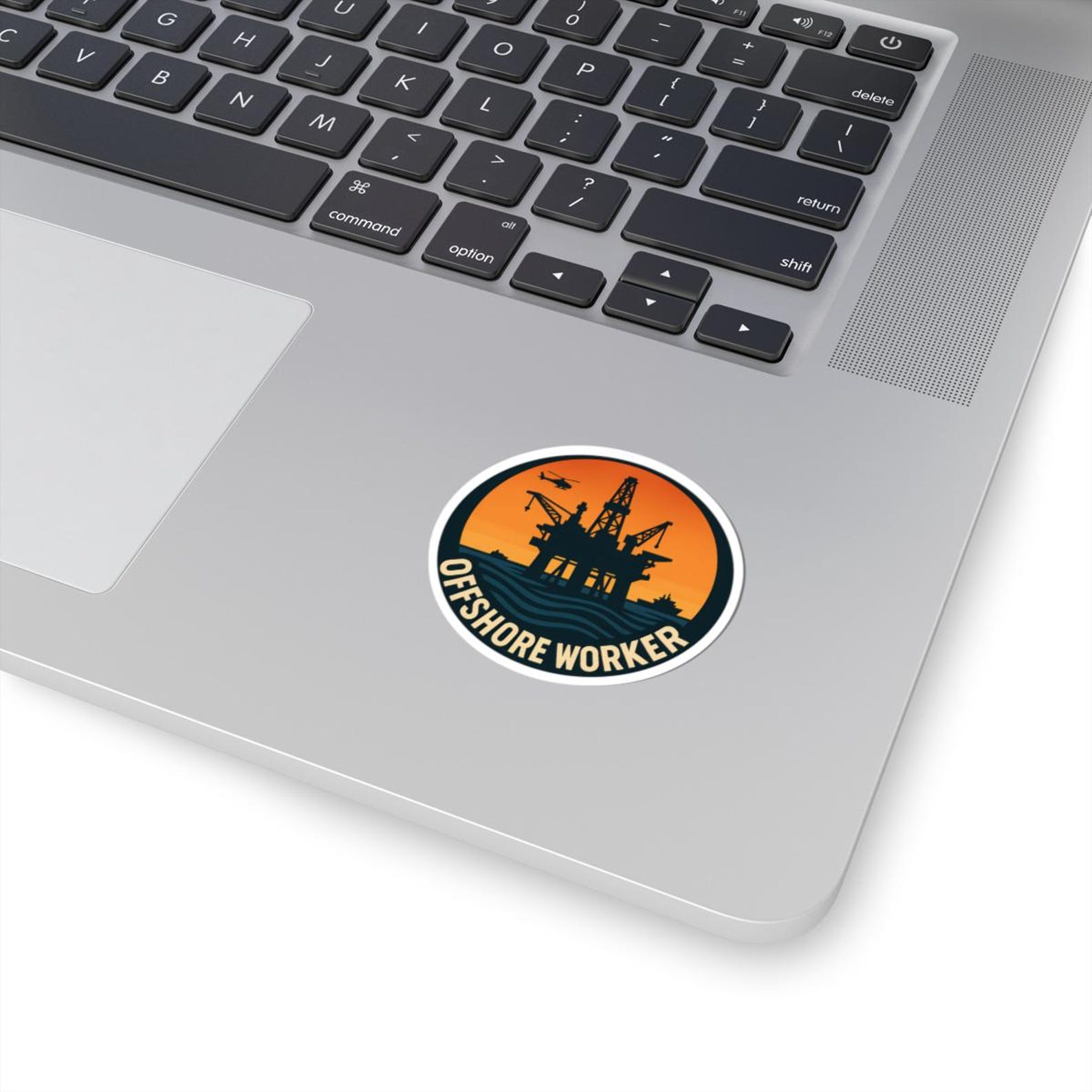 Sticker for Offshore Workers - Oil Rig Platform Sunset Decal for ...