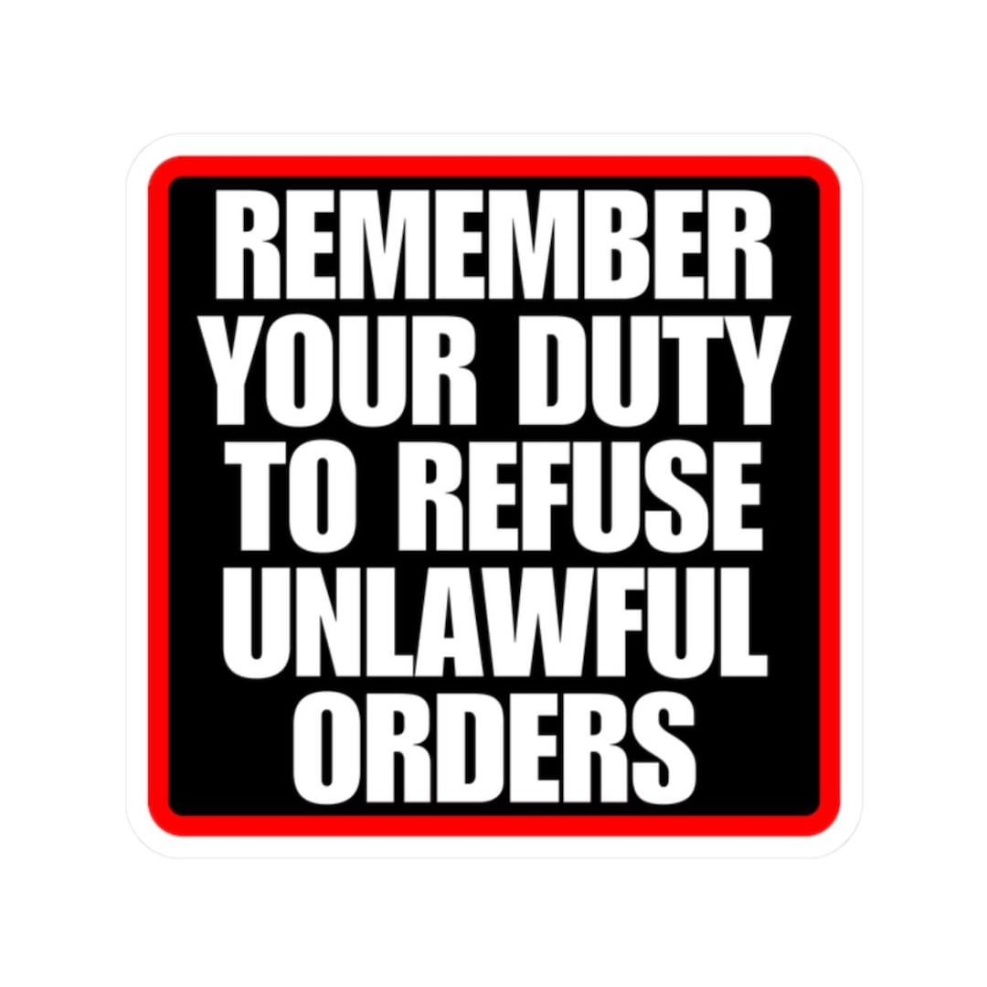 Sticker for Political Protestor, Military Activist, Veteran Army ...