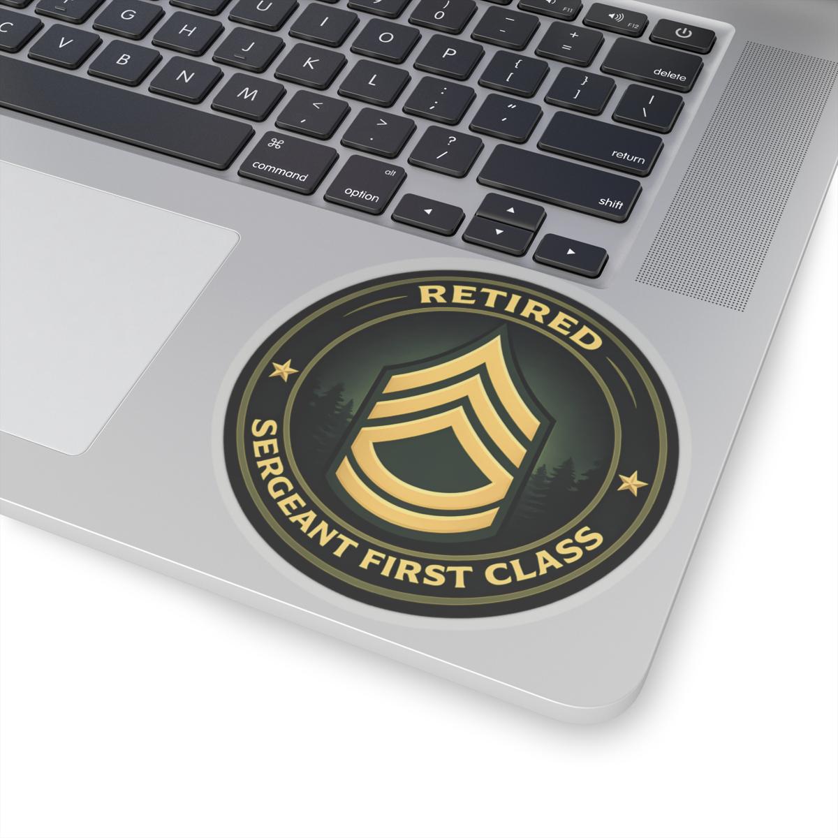Sticker for Retired Sergeant First Class, Army Veteran Decal, Military ...