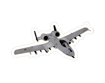 A-10 Thunderbolt II Sticker, Aviation History Enthusiast Gift, Military Aviation Decor For Pilots And Veterans