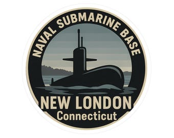thumbnail image 2 of Naval Submarine Base New London - Groton, CT - 4 Inch Embroidered Patch (#b791) 2 of 3