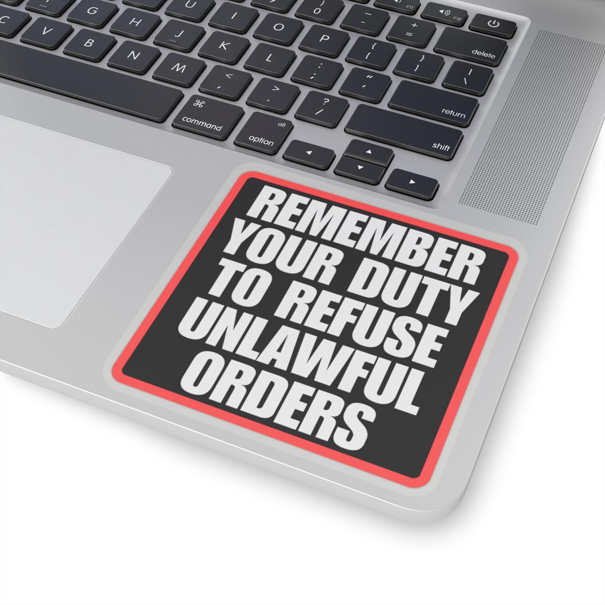 Sticker for Political Protestor, Military Activist, Veteran Army ...
