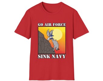 Shirt for Air Force Airmen or USAFA Cadets - Go Air Force Sink