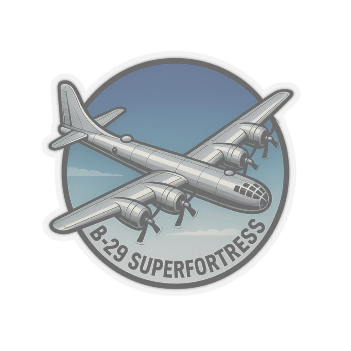 Sticker for Aviation Lovers, WWII Bomber B-29 Airplane Decal, Retro ...