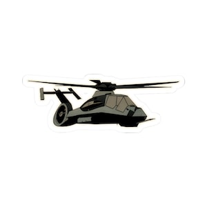 RAH-66 Comanche helikopterklistermärke, stealth militärflygkonst för entusiaster och piloter, perfekt present till flygfans