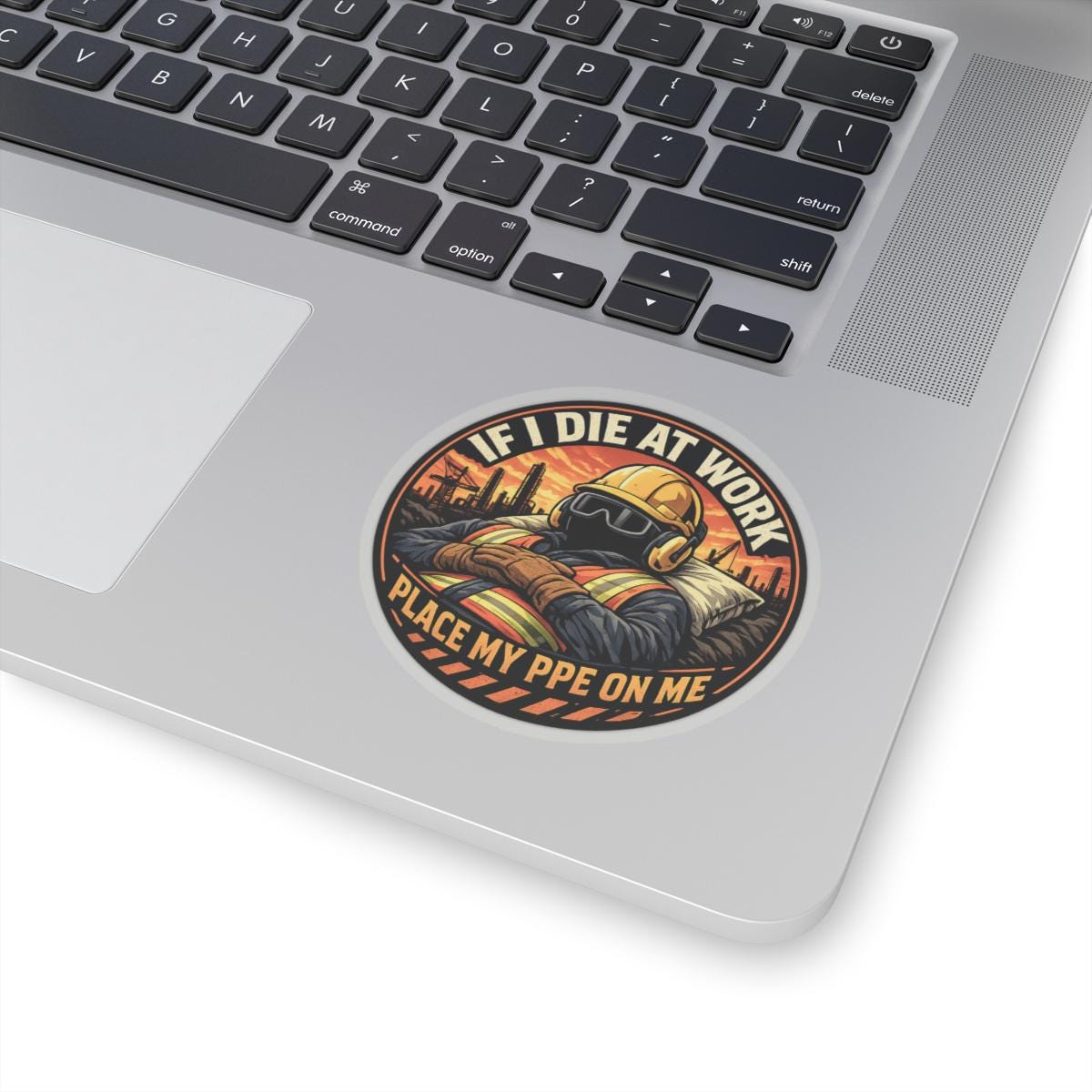 Sticker for Construction Worker, Funny Construction Sticker, Blue ...