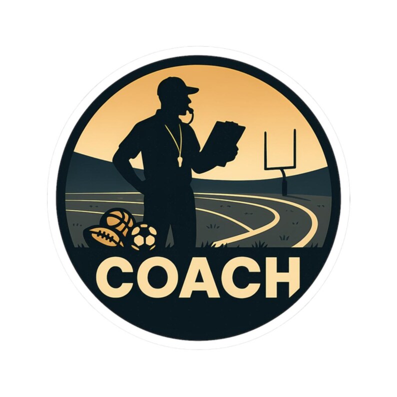 Sticker for Sports Coaches - Multi Sport Track Coach Decal ...