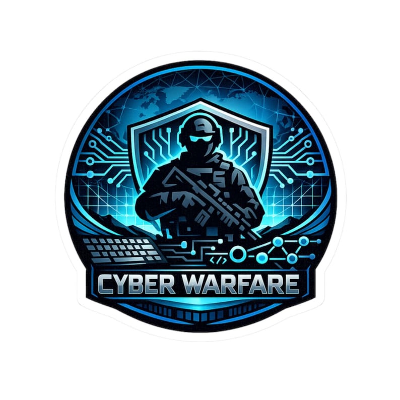 Sticker for Army Cybersecurity Enthusiast, Cyber Warfare Sticker ...