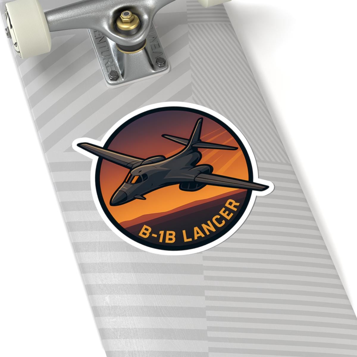Sticker for Aviation Fans, B-1B Lancer Supersonic Bomber Sunset Emblem ...