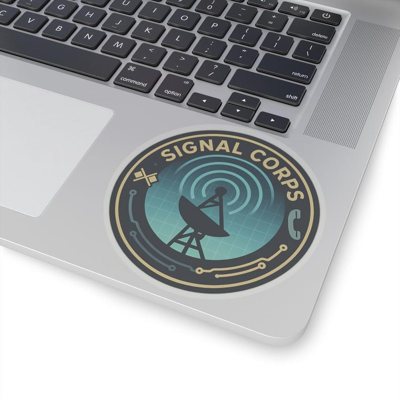 Army Signal Corps Veteran Sticker Military Communications Satellite ...