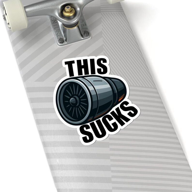 Sticker Jet Engine Funny Jet Engine Sticker, This Sucks Pun Decal, Humor Gift for ...