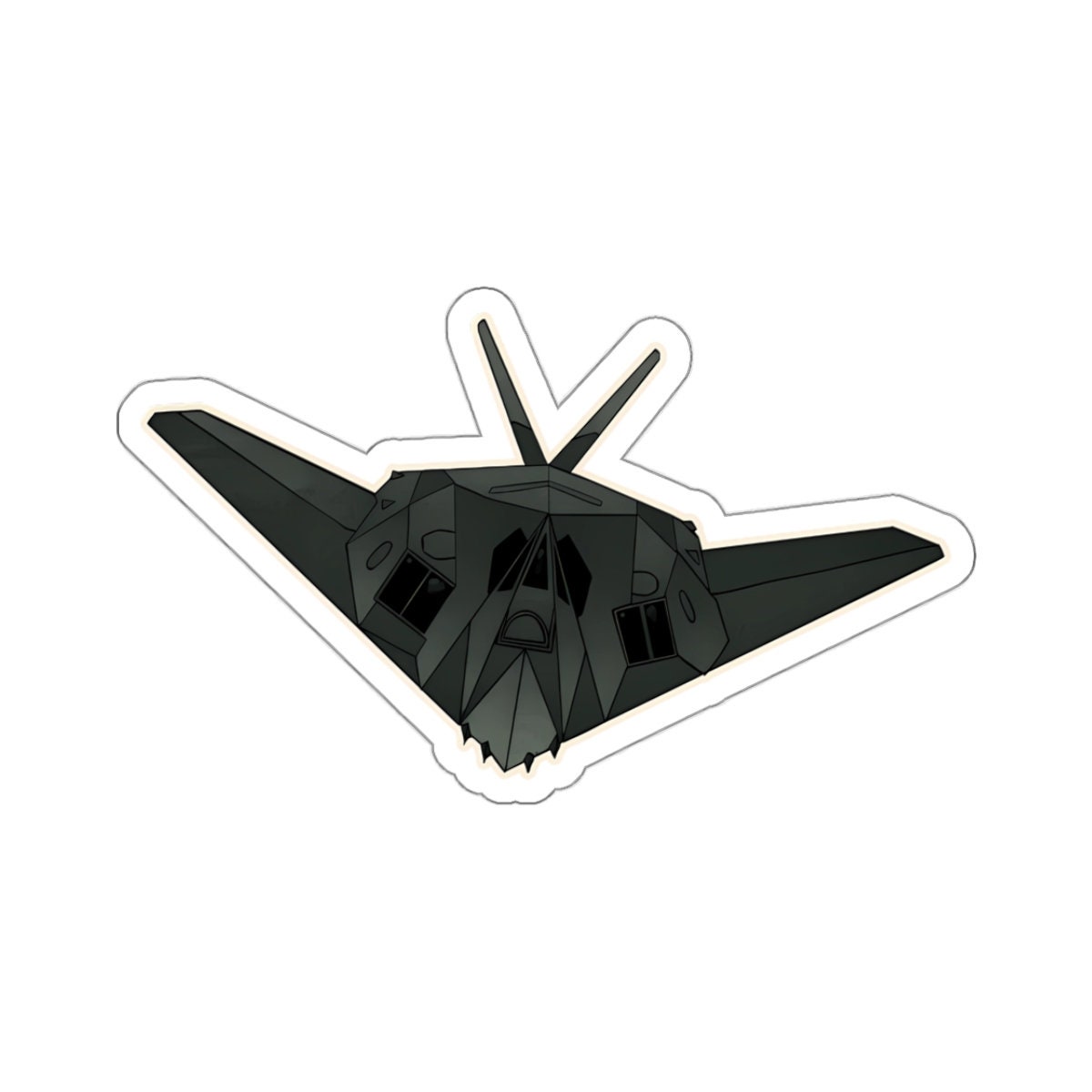 F-117 Nighthawk, Stealth Aircraft, Sticker for Armed Forces Veterans ...