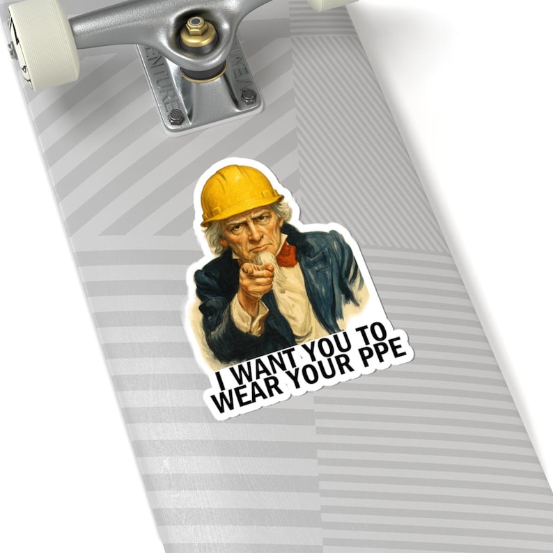 Humorous Osha Sticker Funny Hard Hat Sticker for Blue Collar Workers, Construction Crew ...