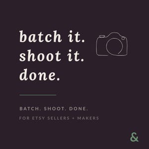 Checkliste für Produktfotografie für Etsy Verkäufer & Maker, ADHS-freundlicher, wiederholbarer Arbeitsablauf, Stapel-Tages-Aufnahmeliste, druckbarer digitaler Download