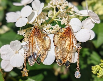 Cicada Fairy Wing Earrings
