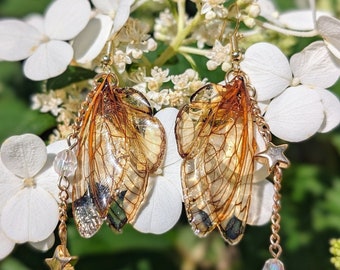 Cicada Fairy Wing Earrings