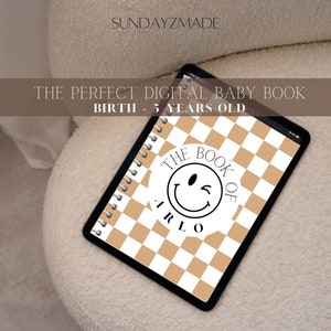 Digital Baby Memory Book - Memory Journal - Digital Baby Scrapbook - Pregnancy Journal - Keepsake - Digital Canva Template - Yearly Journal
