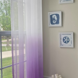 Luxury sheer curtains with removable grommet (2 panels)