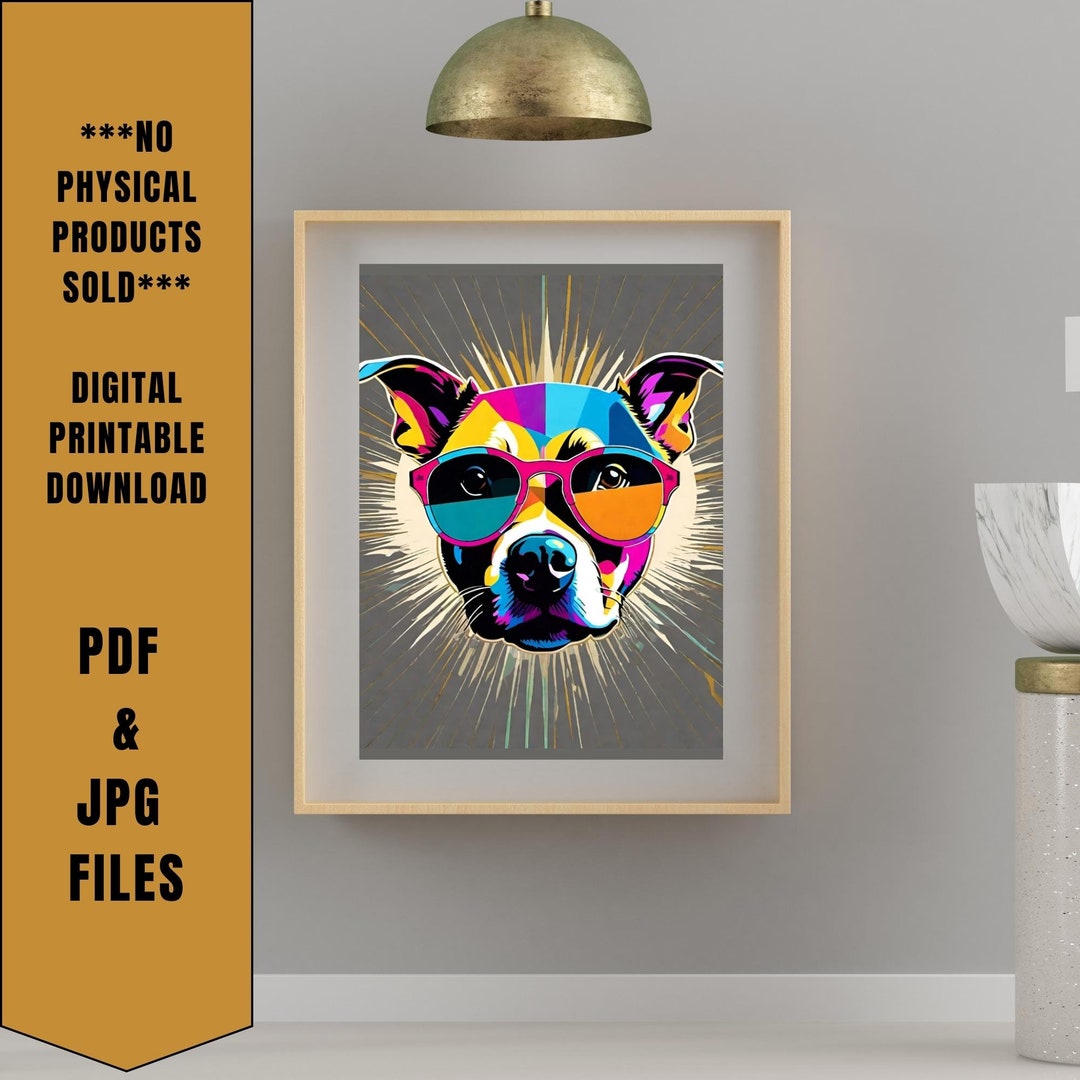 Standout Pup Standout Dog Dog Pop Art Wall Art Dog Pop Art Etsy