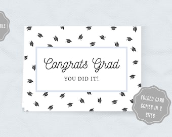 Printable Grad Card | Graduation Card | Printable Graduation Card | College Graduation Card