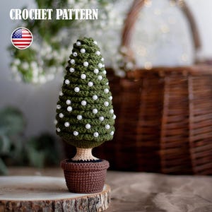 Amigurumi Crochet Christmas Tree Pattern, Holiday Home Decor (PDF Tutorial)