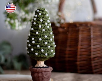 Amigurumi Crochet Christmas Tree Pattern, Holiday Home Decor (PDF Tutorial)