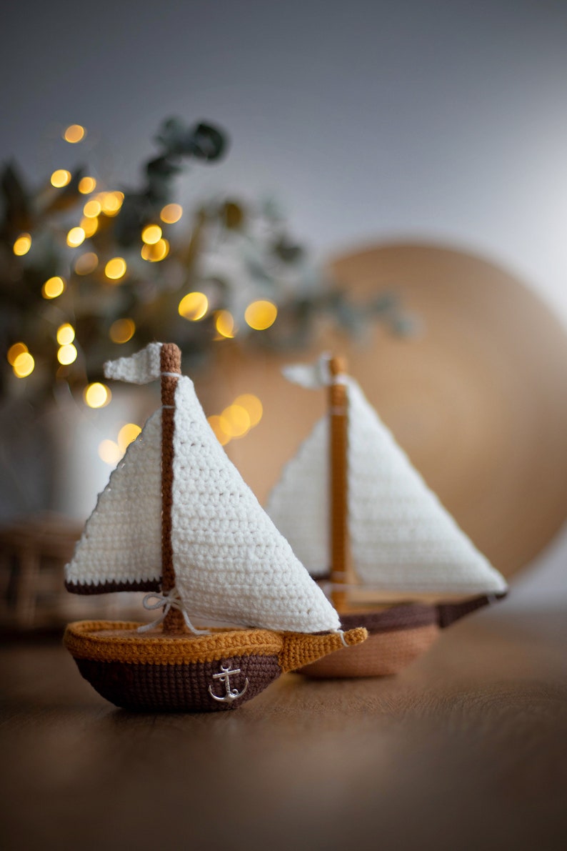 Pattern crochet Sailboat, Pattern Sailboat, Crochet boat pattern, pattern marine vessel, Amigurumi sailboat, sailboat crochet, PDF tutorial image 10