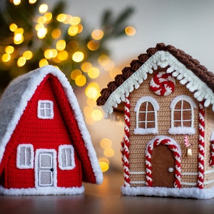 Amigurumi pattern crochet Gingerbread House, Christmas house decor, Pattern Gingerbread House, Crochet house, Amigurumi house, PDF tutorial image 9